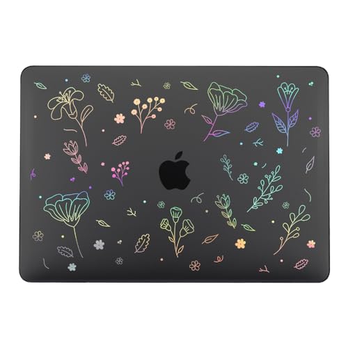 Carcasa MacBook Pro 13 A1278 para evitar arañazos funda rígida negra con protector LT14 3