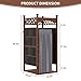 Outdoor Shower Enclosure with Shower Mat & Curtain, Solid Wood Privacy Outside Shower Stall, Outdoor Changing Room for Pool Wash Station, Patio or Beach Rinse Station