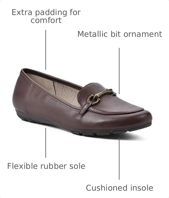 Image of CLIFFS BY WHITE MOUNTAIN Women's Glowing Cushioned Loafer Flat