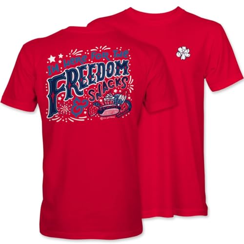 Patriotic Red Tee Freedom & Snacks by Itsa Girl Thing