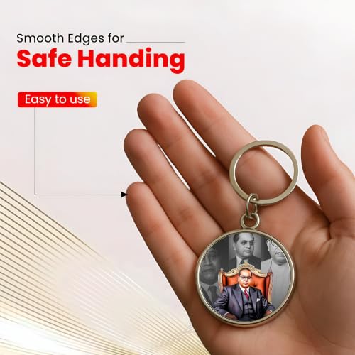 Image of MG | Protective Evil Eye /Spiritual Symbols /Om /Motivational Keychains | Double-Sided Metal Key Ring | Good Luck and devine Charm for Car, Bike, Home & Office