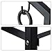 Syntrific Fireplace Log Rack with 4 Fireplace Tools Fireplace Log Holder for Indoor and Outdoor Heavy Duty Steel Black Fireplace Log Rack Wrought Iron Logs Bin Holder for Fireplace Tool Set