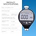 Shore D Hardness Tester Meter Portable 0-100HD Digital Durometer D for Rubber, Tire, Plastic, Thermal Plastic, Flooring, Bowling Ball with Large LCD Display