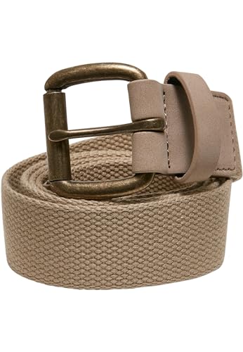 Urban Classics Unisex Eyelet Canvas Belt beige, S/M
