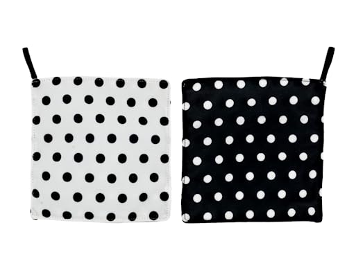 Image of Original Baby Paper - Crinkle Teether and Sensory Toy for Babies and Infants | White Black Dot | Non-Toxic, Washable | Great for Baby Showers