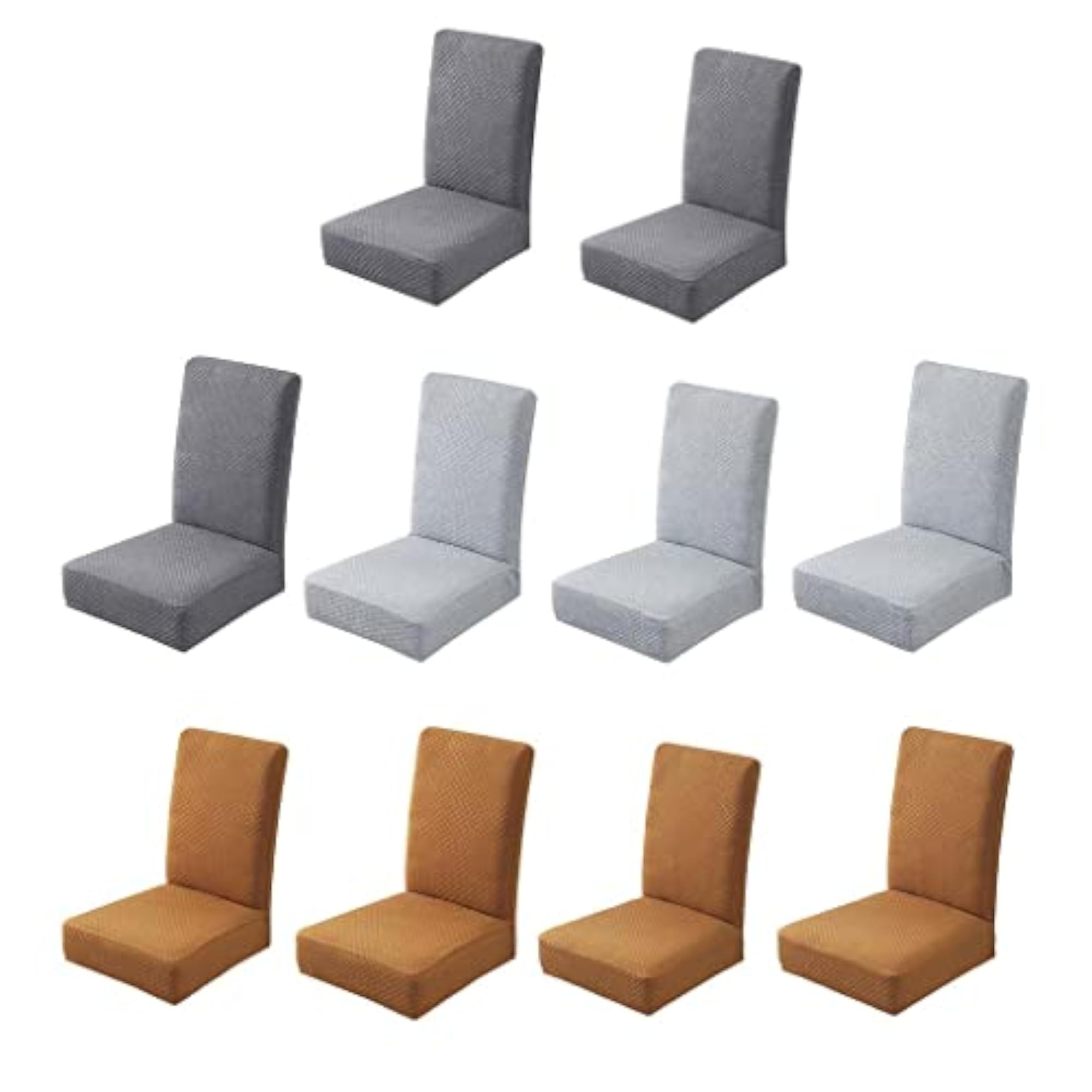Stretchy Dining Chair Covers Stool Seat Slipcovers Universal Grey