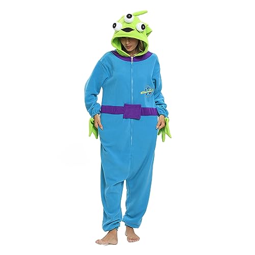 Wishliker Unisex Adult Onesie Alien Costume Halloween Christmas Cosplay Animal Cartoon Pajamas