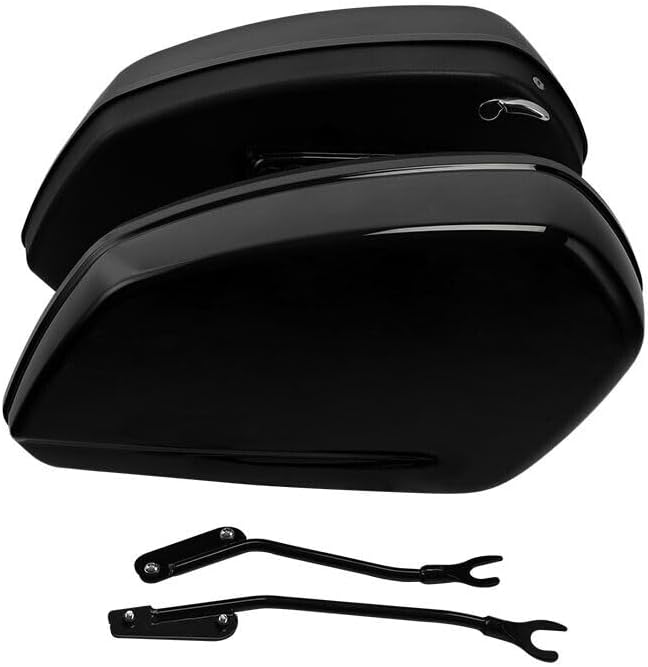 Left & Right PU Leather Swing Arm Saddlebags For Harley Sportster - Easy Mount, No Drilling Needed - View #6