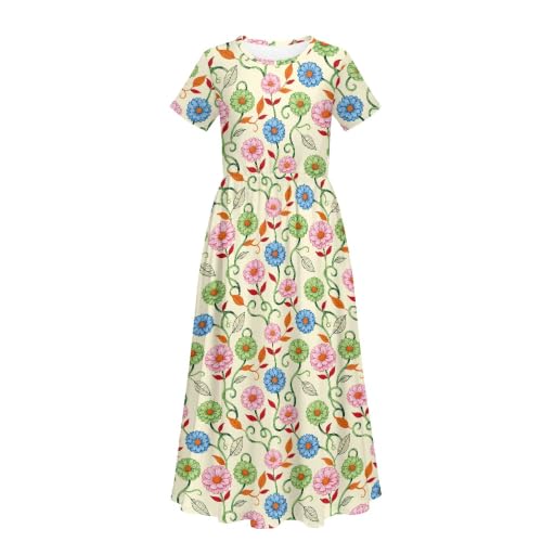 Robe rose rouge pour adolescentes aux finitions soignées en maille