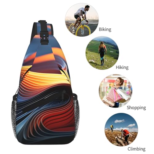 Bolso cruzado tipo sling para mujeres y hombres miniatura 6