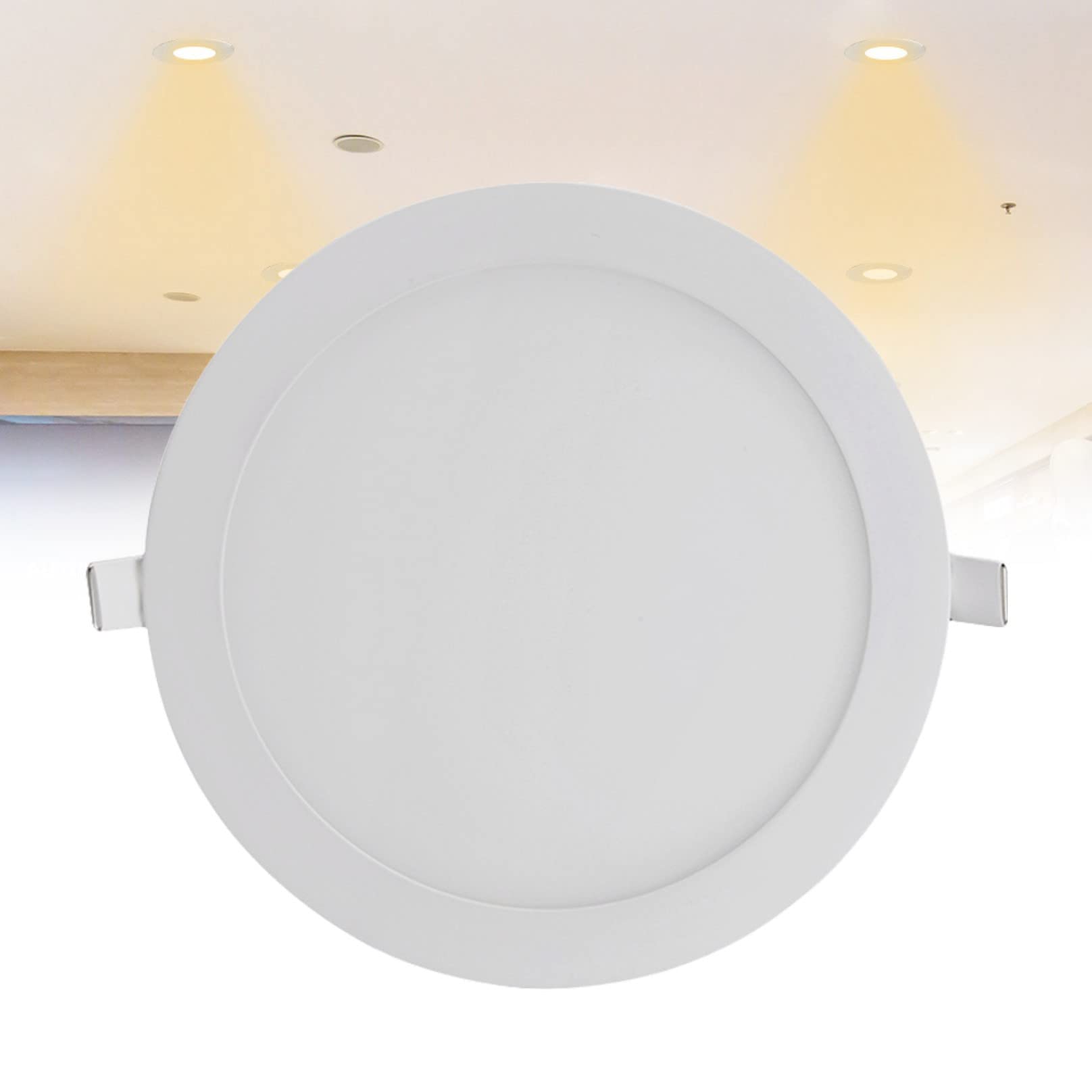 Ttiiloe 1 Pack 18W Led Recessed Ceiling Light 8 Inch, 3000K Warm White Downlights For Living Room, Hole Φ 200 Mm, 1260Lm Ip21 Led Ceiling Can Light For Hallway,