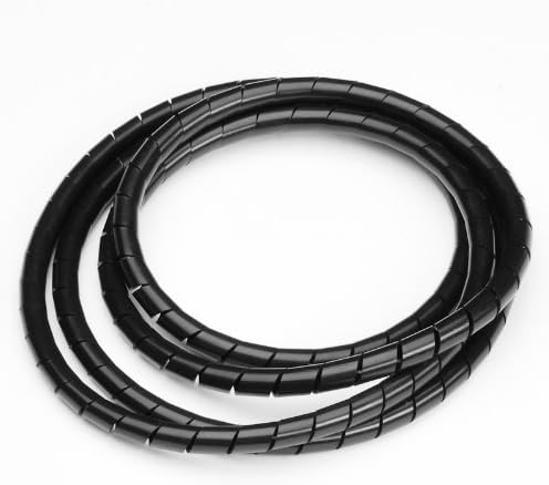 Spiral Harness Wrap 0.177" (4.5mm) Outside Diameter, Black, 33 ft.