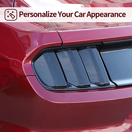 Cherocar For Ford Mustang Tail Light Lamp Cover Guard Trim Frame Bezels Decoration Accessories For Ford Mustang 2015-2017 #TOP6