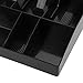 DriKou Cash Register Drawer Insert Tray,4Bill 4 Drawer Register Insert Tray Storage Case with Plastic Clip for Money Storage
