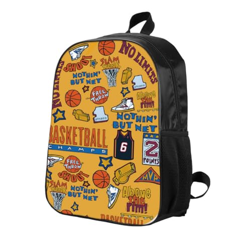 Basketball Backpack 17 Inches Large Capacity Casual Daily Commuter Backpack2