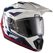 Leatt 7.5 ADV Polymer Helmet Adventure Kit with Free 2.5 Goggles & Helmet Bag | 360 Turbine Technology | 4-Way Rider Setup with Removable Visor| X-Small, Royal Blue