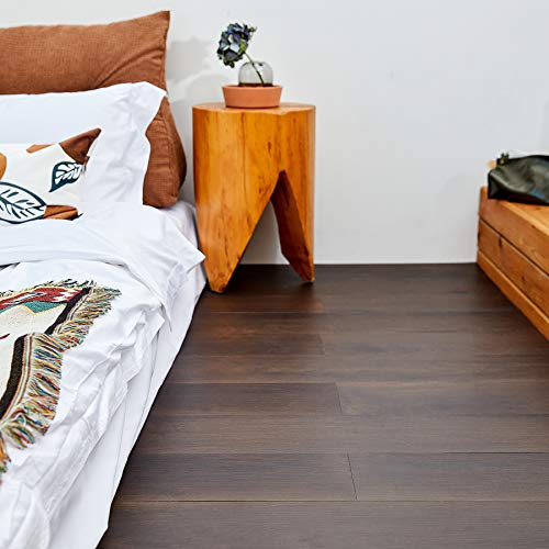 Co-Z Peel And Stick Floor Tile, Self Adhesive Vinyl Flooring 36X6 Inch, Waterproof Vinyl Tiles Removable Stickers Tile For Living Room Bedroom Dining Room, 16-Pack 24 Sq. Feet, Brown Oak #TOP6