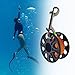 RNXRZANK Underwater Finger Spool for Scuba Diving and Snorkeling, Orange
