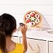 Melissa & Doug Wooden Pizza Topping Throwing Games, Double-Sided, for 1 or 2 Players | Bean Bag Target Game, Lotto, Association, Numbers, Activity Game for Kids 3+Years