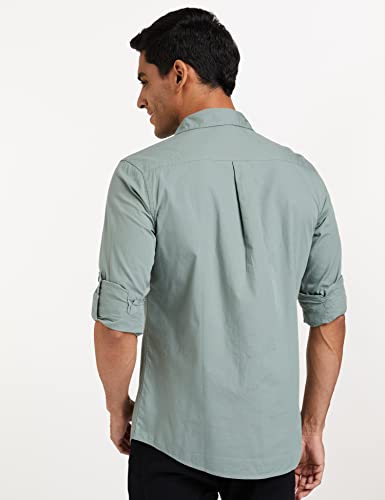 Image of Amazon Brand - Symbol Men's Cotton Shirt | Casual | Plain | Full Sleeve | Summer - Regular Fit (Available in Plus Sizes)