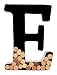 GetSet2Save 'E' Metal Monogram Wine Cork Holder, 12-Inch