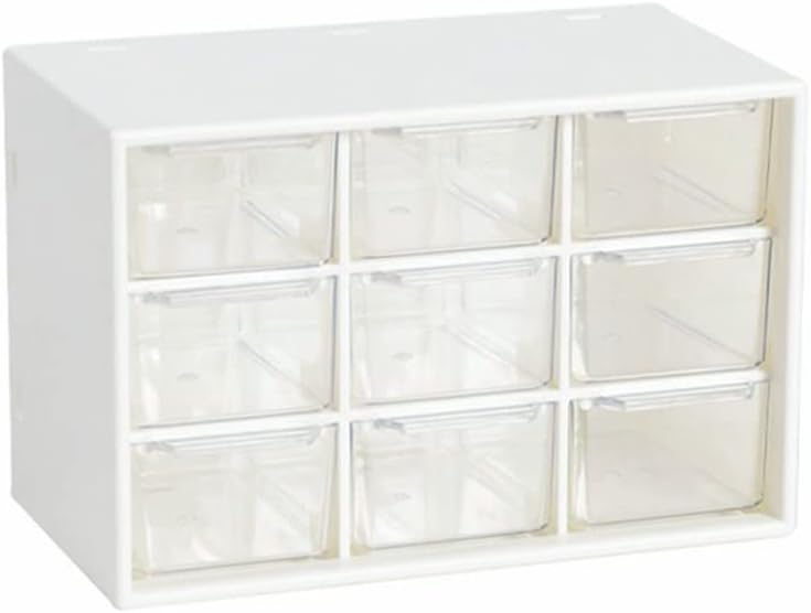 9 Grids Desktop Storage Box Jewelry Dust Proof Drawer Desk Organizer Cosmetic Earrings Makeup Container for Home