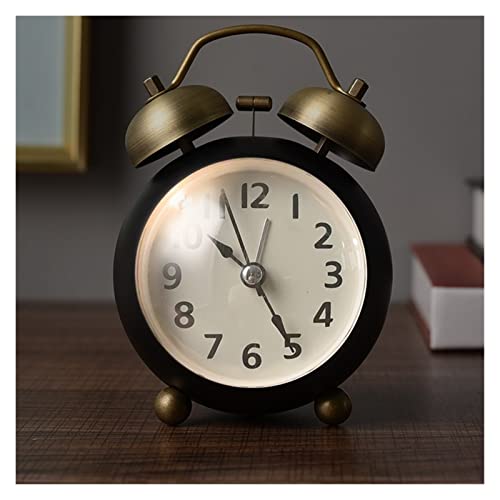 Relojes de los niños poderosos latón retro para decoración de escritorio y cabecera en dormitorio b