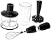 Braun 4-in-1 Immersion Hand Blender, Powerful 700W Stainless Steel Stick Blender, Variable Speed + 2-Cup Food Processor, Whisk, Beaker, Masher, High Quality Faster, Finer Blending, MultiQuick MQ9037