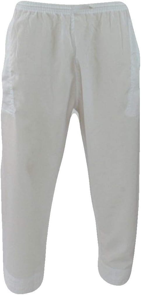 Mens White Trousers Pants Thobe Bottoms Islam Pyjamas Salwar Arab
