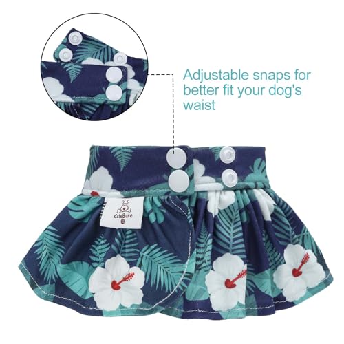 Image of CuteBone Dog Bikini Dress, Stylish Swimsuit Costume for Small Dogs, Comfortable & Adjustable Puppy Bathing Suit, Soft Outfit Pet Apparel for Beach, Pool and Summer Fun DB47L