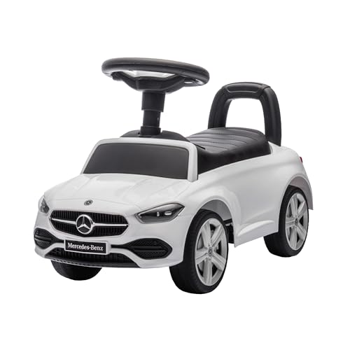 Baroni Toys Mercedes Ride-On Voiture pour enfants de 1 à 4 ans, phares LED, sons réalistes, roues antidérapantes, compartiment de rangement, design...