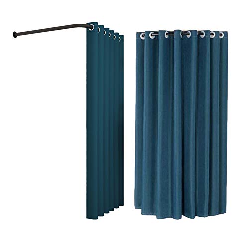 Cabine D'essayage Mobile D'angle Vestiaire Pour Activités Temporaires Conception De Boucle Romaine, Ouverture Et Fermeture En Douceur (80x80x200cm, 12 Couleurs) ( Color : Blue , Size : 90x90x200cm )