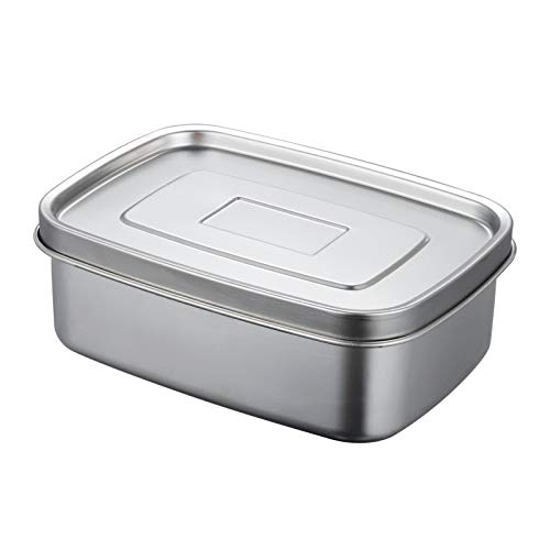 Amazon｜304ステンレス製お弁当箱食品容器大容量食器食品保存箱 (1.5L
