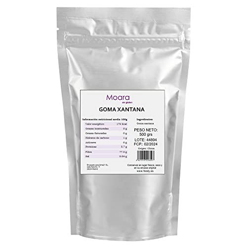 Goma Xantana 500g Sin Gluten, Vegano. Para espesar