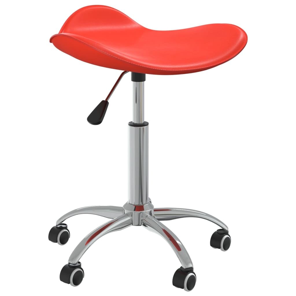 Sgabello a rotelle da parrucchiere, in ecopelle, regolabile in altezza, girevole, con ruote, per saloni di bellezza, parrucchieri professionali