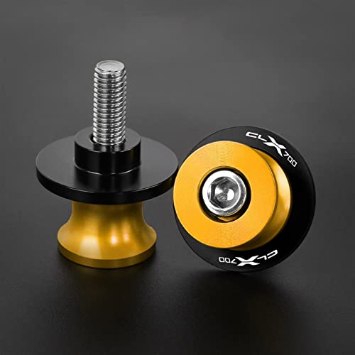 DVTEL ForCFMOTO 700CLX 700CLX 700CLX CLX700 2023 2022 2021 Accesorios de Motocicleta Aluminio Rocker Slider Tornillos del Asiento Trasero, Gold