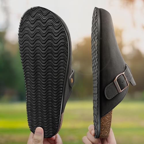 BULLIANT Comfort Clogs Slippers Sandals Nurse Work Shoes Unisex for Men Women with Cushioned Cork-Footbed4