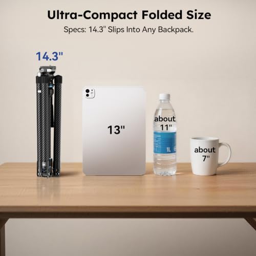Image of SIRUI 61 inch /155cm Carbon Fiber Camera Tripod with Fluid Head