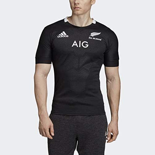 adidas mens All Blacks Home Jersey Black Large