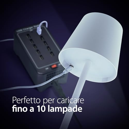 Chargeur multiple USB 10 prises idéal en déplacement avec une securit LED