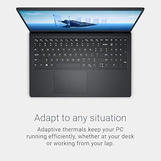 Dell 15 Laptop DC15250 15.6" FHD (1920 x 1080) 120Hz, Intel Core i7-1355U Processor, Intel UHD Graphics, 16GB DDR4 RAM, 512GB SSD, Windows 11 Home - Carbon Black