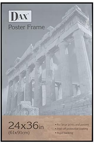 Dax 24x36 Narrow Black Environmentally Friendly Wood Composite Wall Display Poster Frame