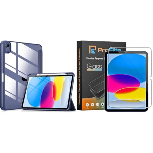 Image of ProElite Case Cover for Apple iPad 10th Generation, Transparent case Cover with Pencil Holder for IP