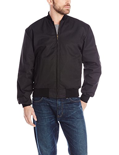 Red Kap Men's Solid Team Jacket, Black, Large