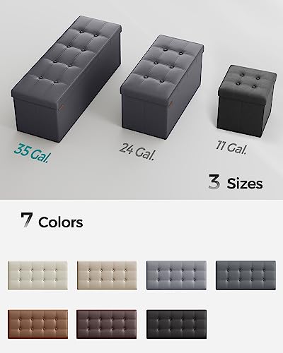 Songmics ULSF070G01 43 Inches Folding Storage Ottoman Bench thumb #7