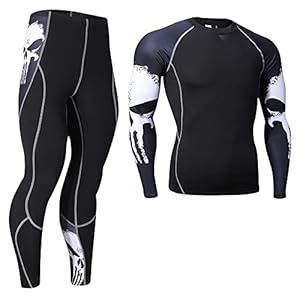 Men’s Thermal Underwear Sets, Base Layer Compression Set for Men – Long Sleeve Top & Long John for Workout Skiing