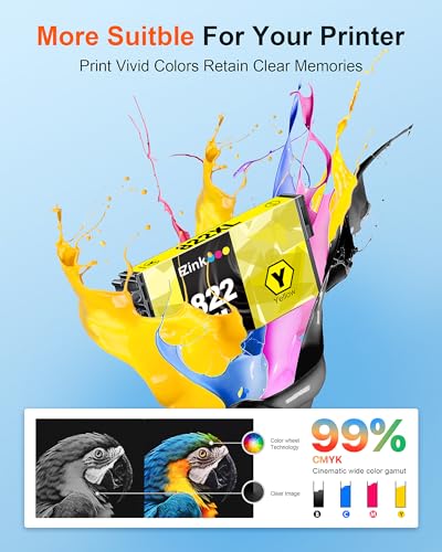 Image of E-Z Ink Pro 822XL Ink Cartridges Remanufactured Replacement for 822XL Ink Cartridges Combo Pack to Use with Workforce Pro WF-3820 WF-4830