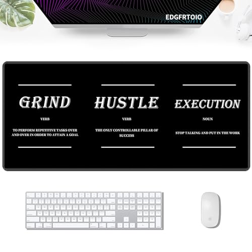 EDGFRTOIO Gaming Mouse Pad, Inspirational Black Big Desk Pad...