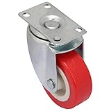La rueda giratoria de PVC rueda suave y silenciosamente, sin dañar los pisos.