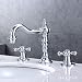 KAIMA Widespread Bathroom Faucet Three Holes Two-Handle Bathroom Sink Faucet Chrome Finished